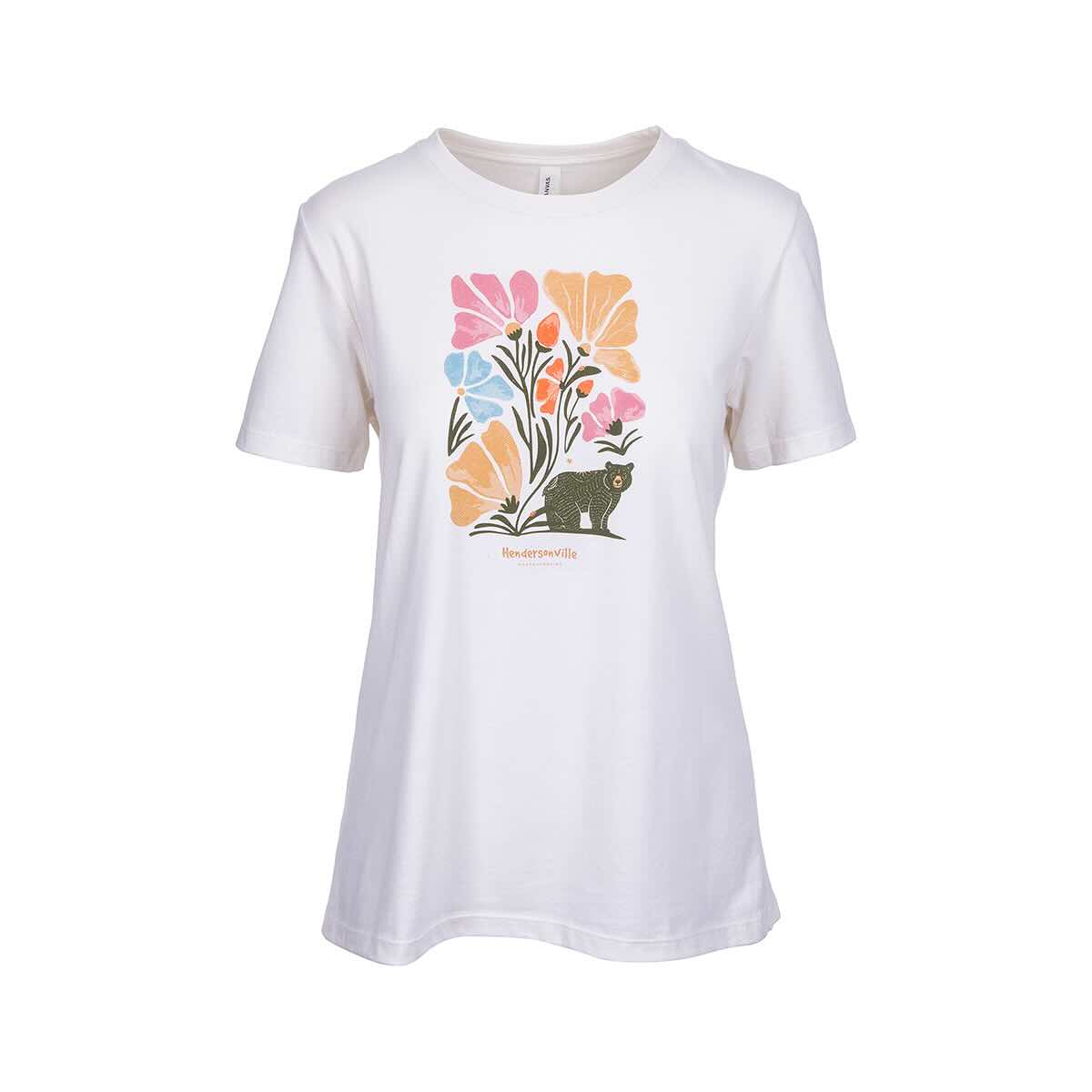 Bum Wraps Women's Hendersonville Bearing Flowers Short Sleeve T-Shirt