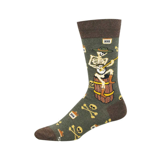 Socksmith Men's Banjo Bones Crew Socks