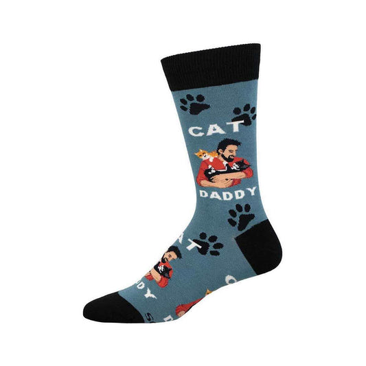 Socksmith Men's Cat Daddy Crew Socks