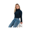 Old Ranch Women's Mariela Organic Turtleneck Sweater, Skycaptain
