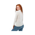 Old Ranch Women's Mariela Organic Turtleneck Sweater, Snowwhite, alternate view 1