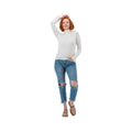 Old Ranch Women's Mariela Organic Turtleneck Sweater, Snowwhite, alternate view 2
