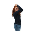 Old Ranch Women's Tia Waffle Knit Floral Long Sleeve Top, Navy, alternate view 2