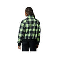 Columbia Women's Bugaboo 1986 Fleece Jacket, Lime Buffalo Check, alternate view 1