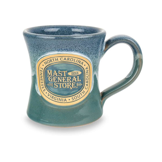 Mast General Store Pottery Diner Mug Hunter Dijon White