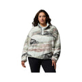 Columbia Women's Helvetia II Printed Cropped Half Snap Fleece Pullover - Curvy, Sedona Sage Summit
