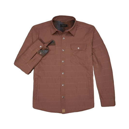 Dakota Grizzly Men's Hutton Long Sleeve Shirt Jacket, Rustleaf