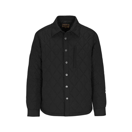 North River Men's Quilted Diamond Cut Snap Front Jacket, Black
