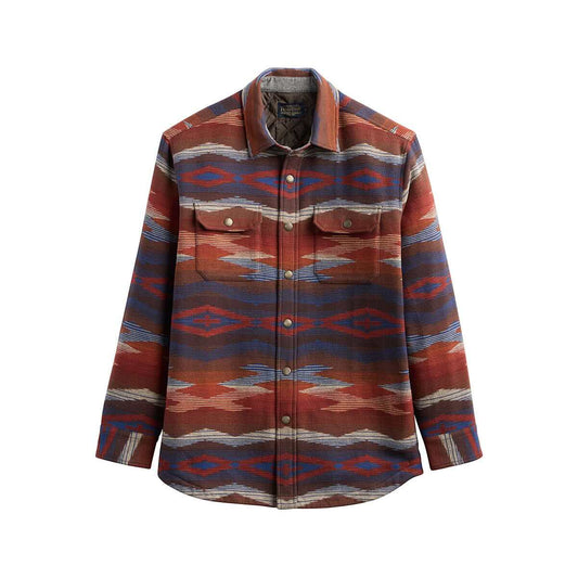 Pendleton Men's Quilted Chamois Shirt Jacket, Crown Point Blue