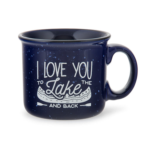 Mast General Store I Love You To The Lake And Back Campfire Mug Cobalt