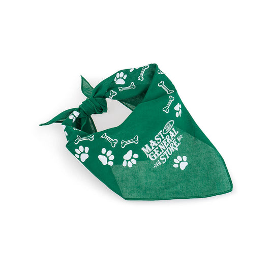 Mast Store Paw Print Dog Triangle Bandana Red