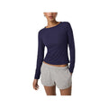 Vuori Women's Long Sleeve Pose Subtle Scoop Top, Velvet Violet