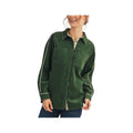 Jodifl Women's Long Sleeve Corduroy Shirt with Floral Contrast, Green