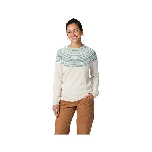 Royal Robbins Women's Westlands Fairisle Crew Sweater, Chalk