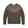 Royal Robbins Women's Westlands Fairisle Crew Sweater, Everglade