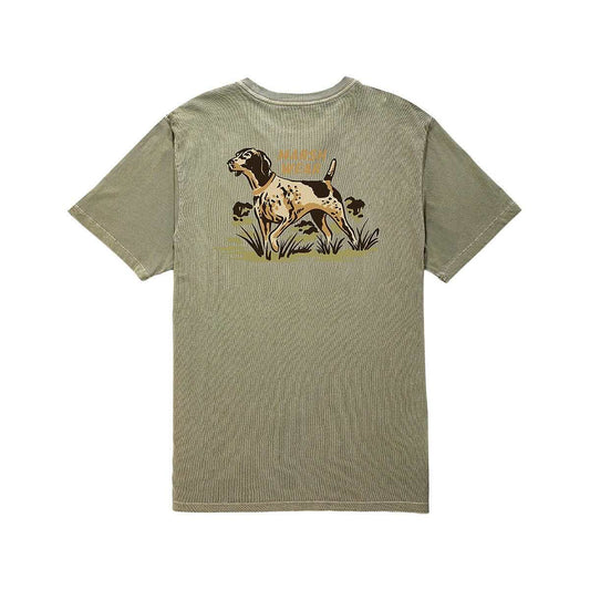 Marsh Wear Men's Heritage Pointer Short Sleeve T-Shirt, Vintage Moss