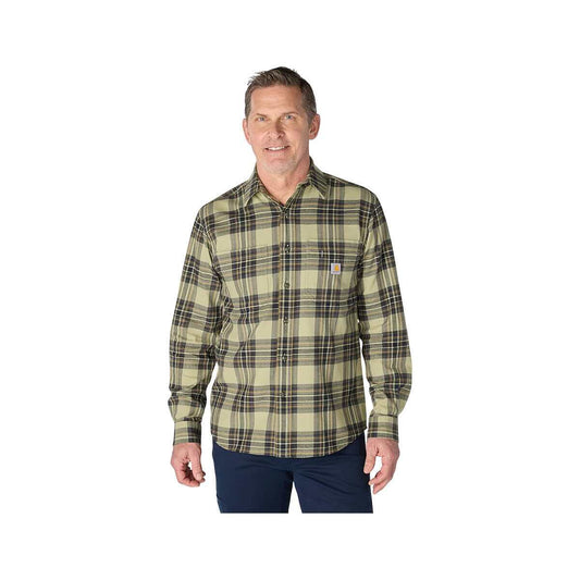 Carhartt Men's Rugged Flex Relaxed Fit Midweight Flannel Long Sleeve Plaid Shirt
