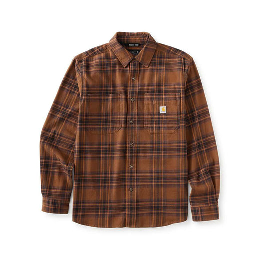 Carhartt Men's Rugged Flex Relaxed Fit Midweight Flannel Long Sleeve Plaid Shirt