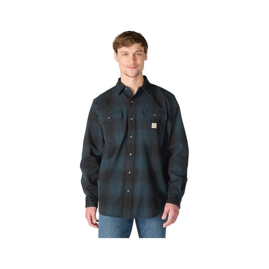 Carhartt Men's Loose Fit Heavyweight Flannel Long Sleeve Plaid Shirt