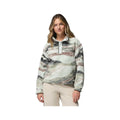 Columbia Women's Helvetia II Printed Cropped Half Snap Fleece Pullover