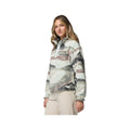 Columbia Women's Helvetia II Printed Cropped Half Snap Fleece Pullover