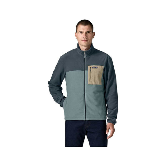 Patagonia Men's Micro D Fleece Patch Pocket Jacket, Blue Sage