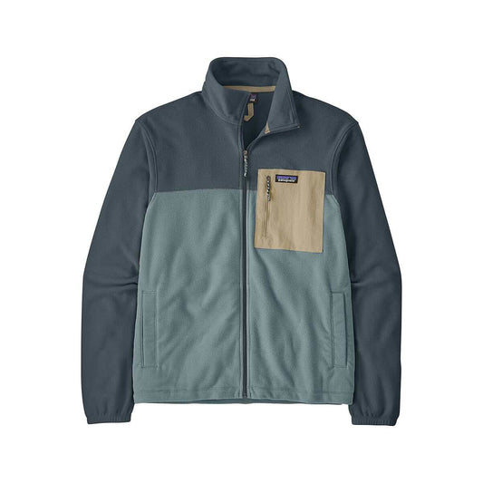 Patagonia Men's Micro D Fleece Patch Pocket Jacket, Blue Sage, alternate view 1