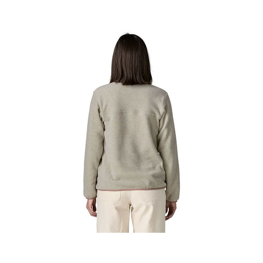 Patagonia Women's Lightweight Synchilla Snap-T Fleece Pullover, Oat Heather Moon Taup, alternate view 1