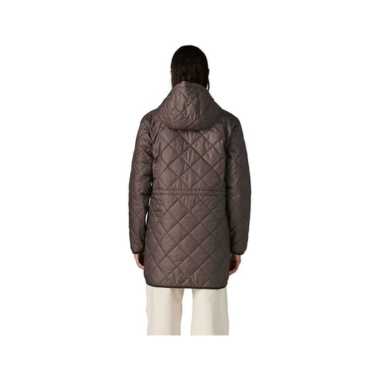 Patagonia Women's Diamond Quilted Parka Jacket, Den Brown, alternate view 1