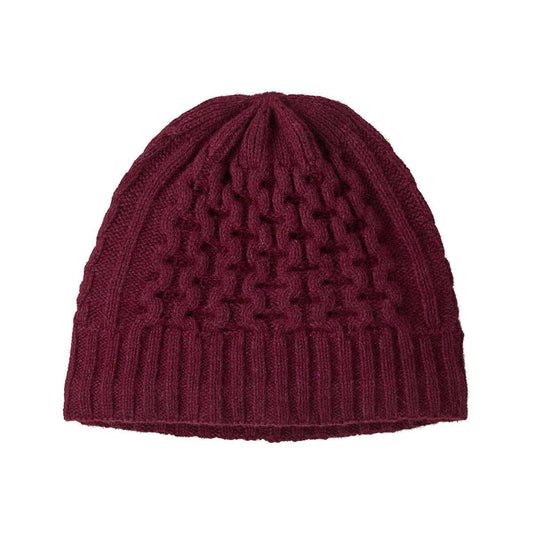 Patagonia Coastal Cable Knit Beanie, Berry Fig