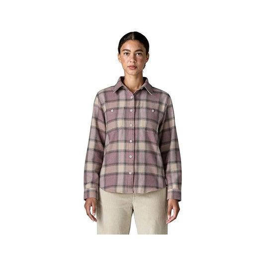 Patagonia Women's Fjord Flannel Long Sleeve Shirt, Eclipse May Grey