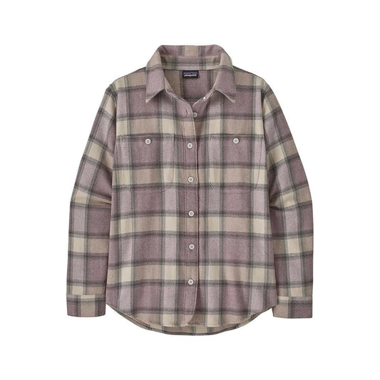 Patagonia Women's Fjord Flannel Long Sleeve Shirt, Eclipse May Grey, alternate view 1