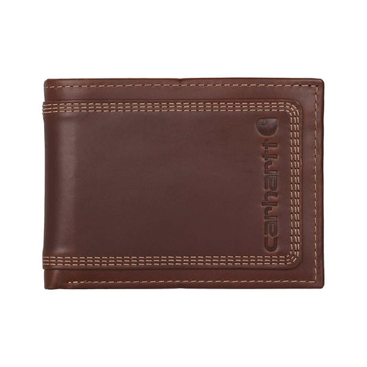 Carhartt Leather Triple-Stitched Passcase Wallet