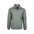 Taylor Dry Goods Men's Quarter Zip Sweater, Olive Heather