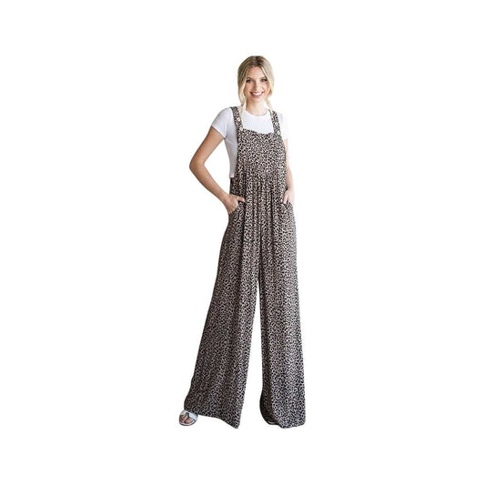 JODIFL Women's Leopard Print Overalls