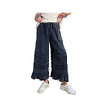 Easel Women's Mineral-Washed Ruffle Terry Pants