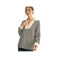 JODIFL Women's Stripe Long Sleeve Casual Top
