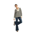 JODIFL Women's Stripe Long Sleeve Casual Top