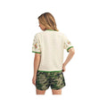 JODIFL Women's Floral Short Sleeve Embroidered Cardigan Sweater