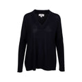 Entro Women's Solid V-Neck Long Sleeve Knit Top
