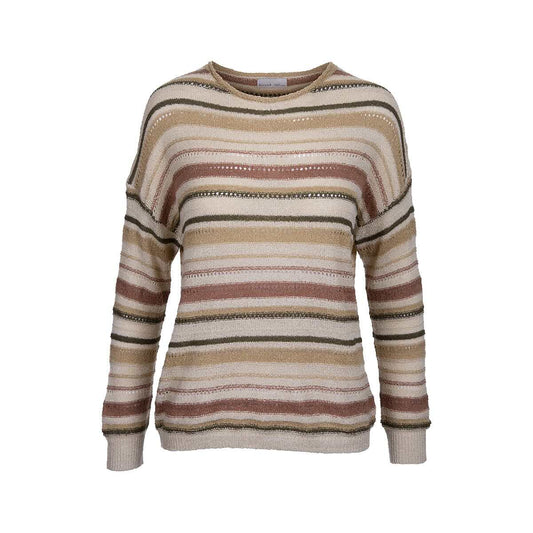 Be Cool Women's Breezy Knit Striped Sweater