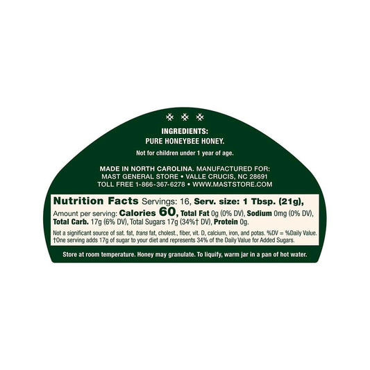 Mast Store Provisioners Appalachian Mountain Honey - 12 ounces