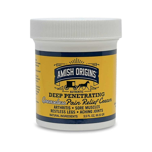 Amish Origins Greaseless Pain Relief Cream - 3.5 Ounce