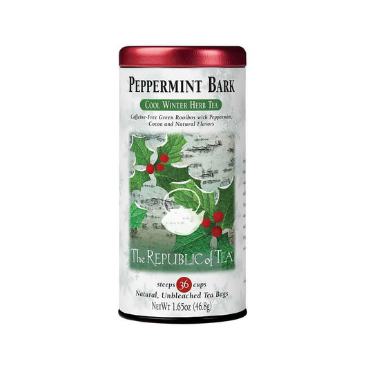 The Republic of Tea Peppermint Bark Cool Winter Herbal Tea