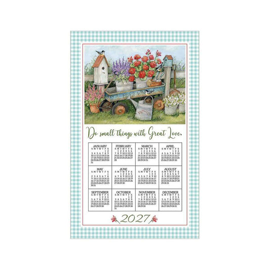 Kay Dee Blue Wagon 2027 Calendar Kitchen Towel