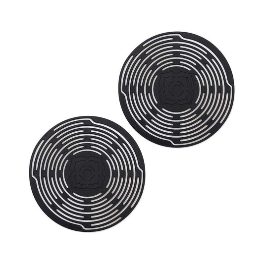 Harold Import Wine Bottle Coaster Carrier - Set of 2