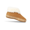 Acorn Women's Greta Embroidered Bootie Slippers, Buckskin, alternate view 1