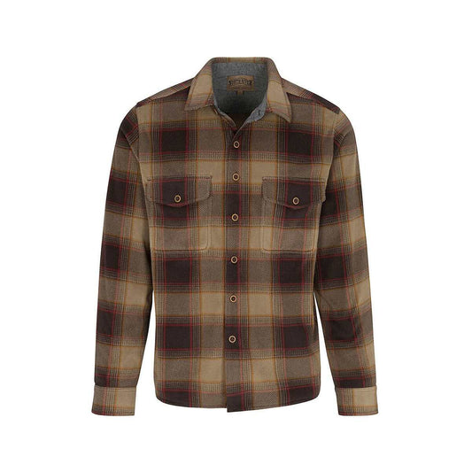 North River Men's Printed Microfleece Long Sleeve Shirt, Trail