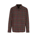 North River Men's Brushed Cotton Long Sleeve Button Down Shirt - Tall, Brown Stone
