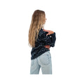 Old Ranch Women's Lucy Drift Printed Microfleece Pullover, Navy, alternate view 1